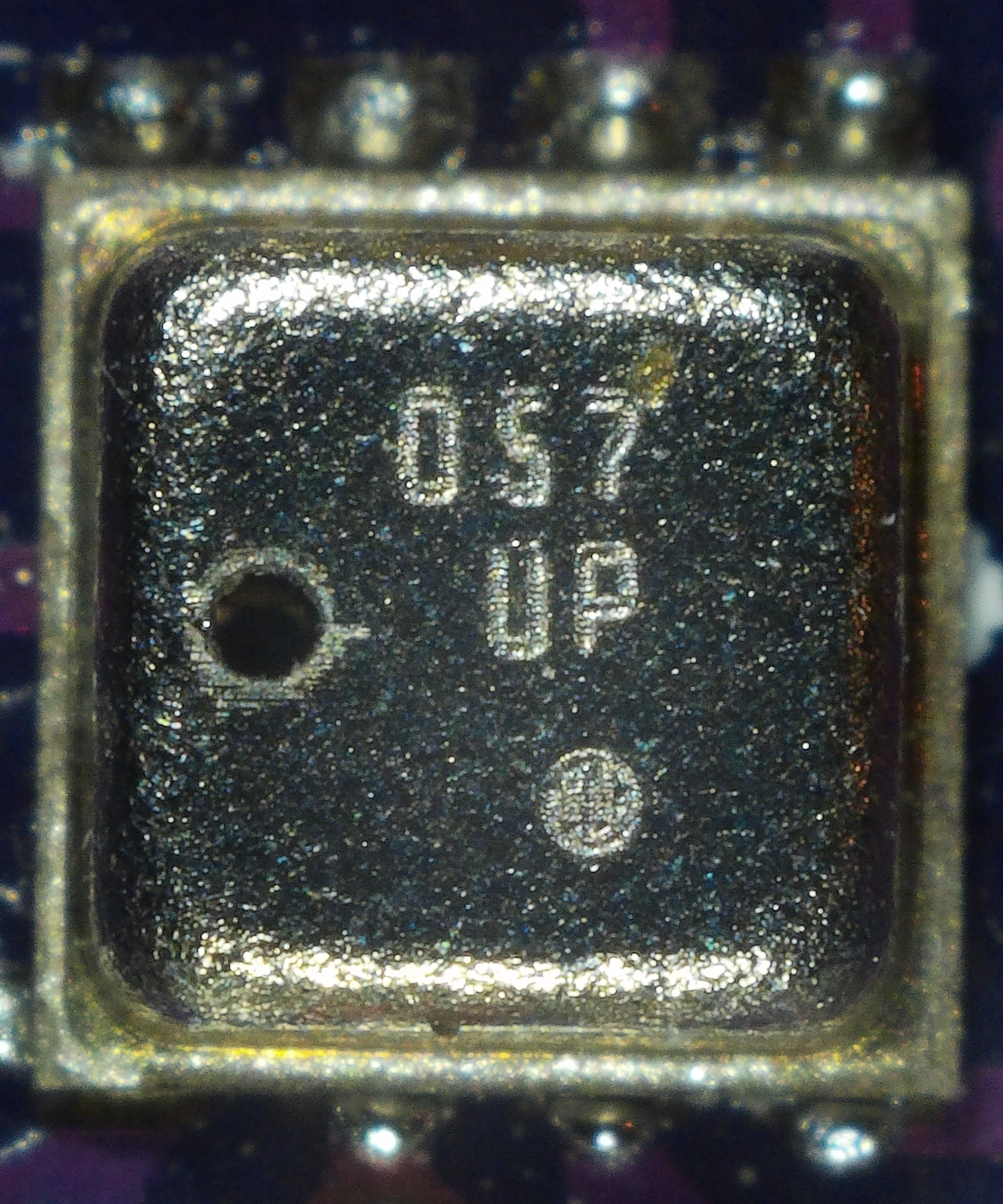 Bosch BME280 environmental sensor on a typical breakout. I²C address 0x76 by default. Temperature ±1°C, humidity ±3% RH, pressure ±1 hPa.