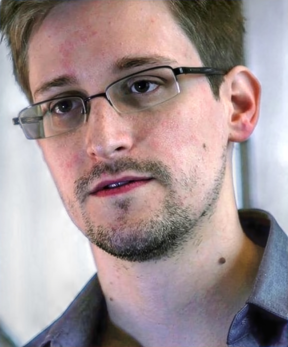 Edward Snowden in the Mira Hotel in Hong Kong, June 2013, during the interview with Glenn Greenwald that produced the first published video of him as the source of the leaks. The photograph was tak…